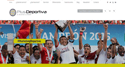 Desktop Screenshot of plusdeportiva.com